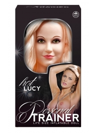 Надувная кукла с вибрацией и 2 любовными отверстиями Hot Lucy Lifesize Love Doll - NMC - в Рубцовске купить с доставкой