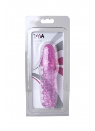 Розовая насадка с нежными шипами - 13,5 см. - Toyfa Basic - в Рубцовске купить с доставкой
