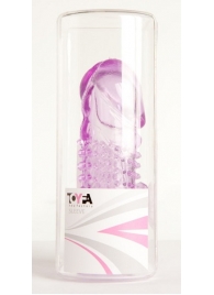 Фиолетовая насадка с коготком и шипами - 13 см. - Toyfa Basic - в Рубцовске купить с доставкой