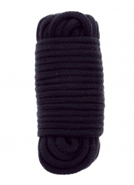 Черная веревка для связывания BONDX LOVE ROPE - 10 м. - Dream Toys - купить с доставкой в Рубцовске