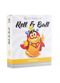 Стимулирующий презерватив-насадка Roll   Ball Banana - Sitabella - купить с доставкой в Рубцовске