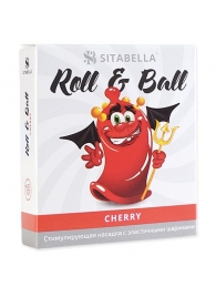 Стимулирующий презерватив-насадка Roll   Ball Cherry - Sitabella - купить с доставкой в Рубцовске