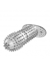 Закрытая прозрачная насадка Crystal sleeve - 12 см. - Erowoman-Eroman - в Рубцовске купить с доставкой