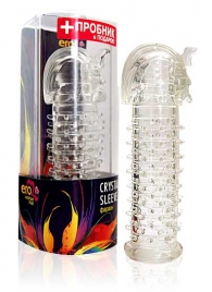 Закрытая прозрачная насадка на пенис Crystal Sleeve Faraon - 13,5 см. - Erowoman-Eroman - в Рубцовске купить с доставкой