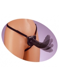 Черный податливый страпон Posable Partner Strap-On - 17,8 см. - Pipedream - купить с доставкой в Рубцовске