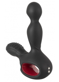 Черный вибромассажер простаты с нагревом и ротацией Prostate Plug - 14,5 см. - Orion - в Рубцовске купить с доставкой