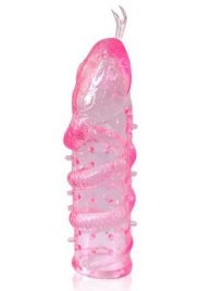 Закрытая рельефная насадка Crystal sleeve snakes в виде змеи с усиками - 14 см. - Erowoman-Eroman - в Рубцовске купить с доставкой