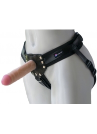 Черный пояс-трусики с двумя насадками  Экзотик-Linda  - 15,5 и 10,5 см. - LOVETOY (А-Полимер) - купить с доставкой в Рубцовске