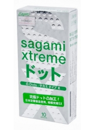 Презервативы Sagami Xtreme Type-E с точками - 10 шт. - Sagami - купить с доставкой в Рубцовске