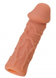 Телесная реалистичная насадка KOKOS Extreme Sleeve 05 с дополнительной стимуляцией - 12,7 см. - KOKOS - в Рубцовске купить с доставкой