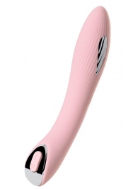 Розовый силиконовый вибратор с электростимуляцией TESLA G-POINT - 21 см. - ToyFa - купить с доставкой в Рубцовске