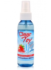 Очищающий спрей для игрушек CLEAR TOY Strawberry - 100 мл. - Биоритм - купить с доставкой в Рубцовске