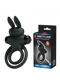Черное эрекционное кольцо с вибростимуляцией клитора Vibrant Penis Ring III - Baile - в Рубцовске купить с доставкой
