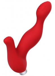 Красный силиконовый вибростимулятор простаты Proman - 12,5 см. - ToyFa - в Рубцовске купить с доставкой