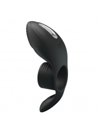 Черное кольцо на пенис с вибрацией Vibration Penis Sleeve - Baile - в Рубцовске купить с доставкой