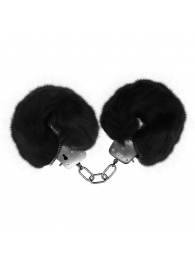 Черные меховые наручники Love с ключиками - Baile - купить с доставкой в Рубцовске