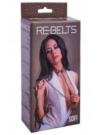 Коричневый поводок и чокер с кольцом Sofi - Rebelts - купить с доставкой в Рубцовске
