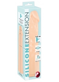 Телесная насадка-удлинитель Silicone Extension - 19 см. - Orion - в Рубцовске купить с доставкой
