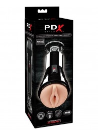 Телесный вибромастурбатор-вагина Cock Compressor Vibrating Stroker - Pipedream - в Рубцовске купить с доставкой