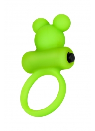 Зеленое виброкольцо на пенис A-Toys - A-toys - в Рубцовске купить с доставкой