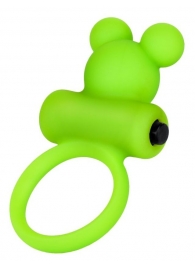 Зеленое виброкольцо на пенис A-Toys - A-toys - в Рубцовске купить с доставкой