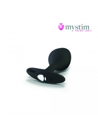 Черная пробка Mystim Rocking Vibe S с возможностью подключения к электростимулятору - 9,7 см. - MyStim - купить с доставкой в Рубцовске