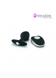 Черная пробка Mystim Rocking Vibe S с возможностью подключения к электростимулятору - 9,7 см. - MyStim - купить с доставкой в Рубцовске