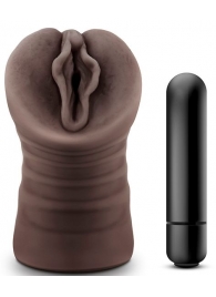 Коричневый мастурбатор-вагина Alexis - Blush Novelties - в Рубцовске купить с доставкой