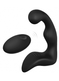 Черный вибромассажер простаты REMOTE BOOTY PLEASER - Dream Toys - в Рубцовске купить с доставкой