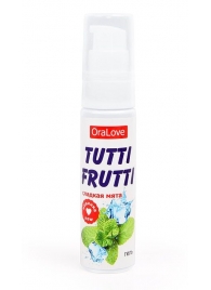 Гель-смазка Tutti-frutti со вкусом сладкой мяты - 30 гр. - Биоритм - купить с доставкой в Рубцовске
