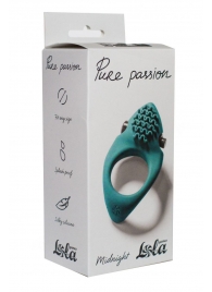 Зеленое эрекционное виброкольцо Pure Passion Midnight - Lola Games - в Рубцовске купить с доставкой