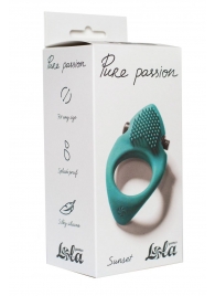 Зеленое эрекционное виброкольцо Pure Passion Sunset - Lola Games - в Рубцовске купить с доставкой