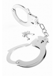Металлические серебристые наручники Designer Metal Handcuffs - Pipedream - купить с доставкой в Рубцовске