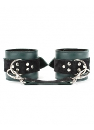 Изумрудные наручники Ladys Arsenal на карабинах - БДСМ Арсенал - купить с доставкой в Рубцовске