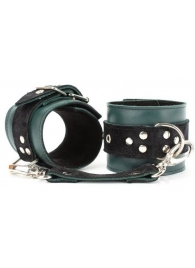 Изумрудные наручники Ladys Arsenal на карабинах - БДСМ Арсенал - купить с доставкой в Рубцовске