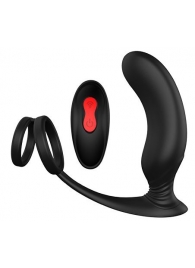 Черный массажер простаты REMOTE P-PLEASER - Dream Toys - в Рубцовске купить с доставкой