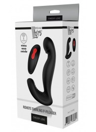 Черный вибромассажер простаты SWIRLING P-PLEASER - Dream Toys - в Рубцовске купить с доставкой