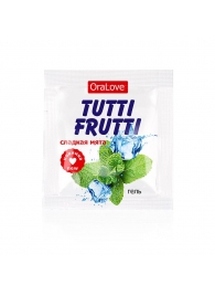Пробник гель-смазки Tutti-frutti со вкусом мяты - 4 гр. - Биоритм - купить с доставкой в Рубцовске