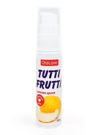 Гель-смазка Tutti-frutti со вкусом сочной дыни - 30 гр. - Биоритм - купить с доставкой в Рубцовске