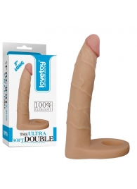 Телесная насадка-фаллоимитатор для двойного проникновения - 17 см. - Lovetoy - купить с доставкой в Рубцовске