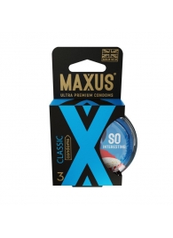 Классические презервативы в пластиковом кейсе MAXUS Classic - 3 шт. - Maxus - купить с доставкой в Рубцовске
