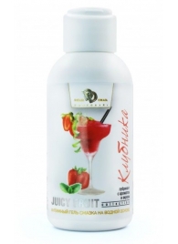 Интимный гель-смазка JUICY FRUIT с ароматом клубники - 100 мл. - БиоМед - купить с доставкой в Рубцовске
