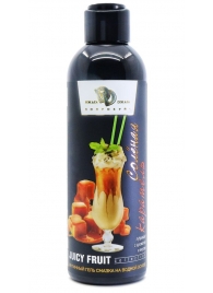 Интимный гель-смазка JUICY FRUIT с ароматом солёной карамели - 200 мл. - БиоМед - купить с доставкой в Рубцовске
