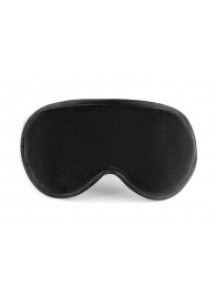 Черная сплошная маска на резиночке - БДСМ Арсенал - купить с доставкой в Рубцовске