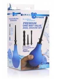 Анальный душ с 3 насадками Premium One-way Valve Anal Douche Set - XR Brands - купить с доставкой в Рубцовске