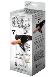 Пояс-трусики с насадкой Classic lux-Duke - 17,5 см. - LOVETOY (А-Полимер) - купить с доставкой в Рубцовске