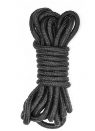 Черная веревка Do Not Disturb - 5 м. - Lola Games - купить с доставкой в Рубцовске