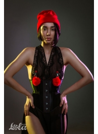 Зажимы на соски Angelic с красными меховыми шариками - Lola Games - купить с доставкой в Рубцовске