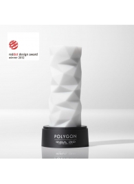 Белый 3D мастурбатор POLYGON - Tenga - в Рубцовске купить с доставкой