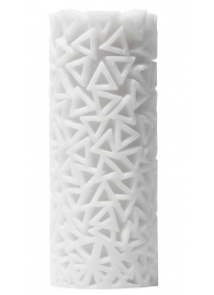Белый 3D мастурбатор PILE - Tenga - в Рубцовске купить с доставкой